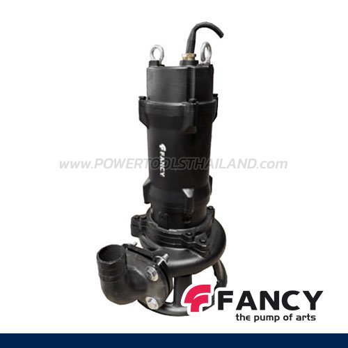 "FANCY" 50WQV9-22-2.2 ปั๊มแช่ดูดโคลน 2 นิ้ว กระแสไฟ 2.2 KW/ 3 แรง (380V) ส่งสูง 22 เมตร ใบพัดตัดเหล็ก 48HR