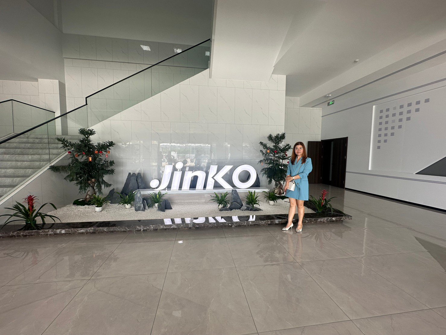 Visit Jinko factory, a solar cell production factory in Hefei, China.