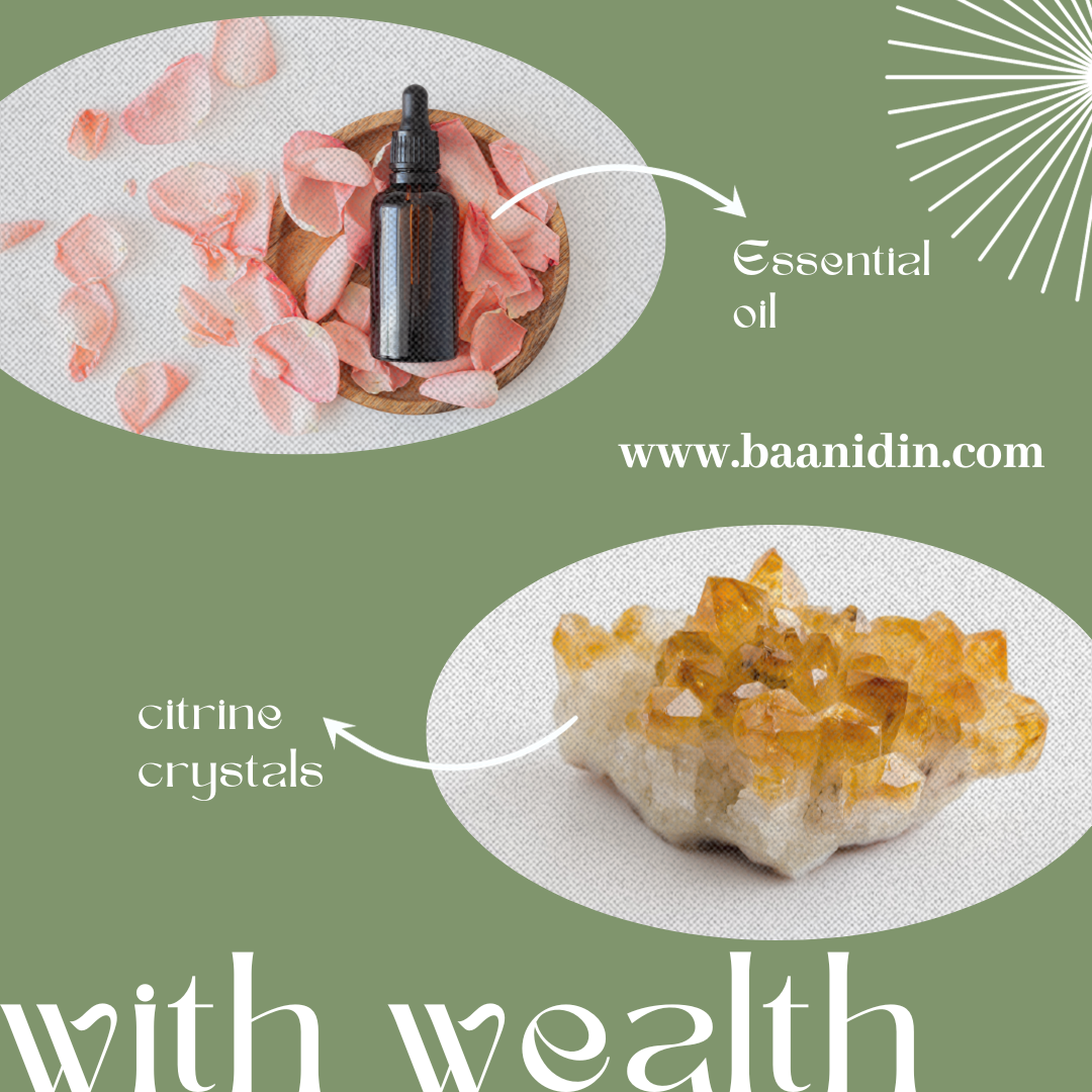 How to use pure essential oil and crystals for wealth