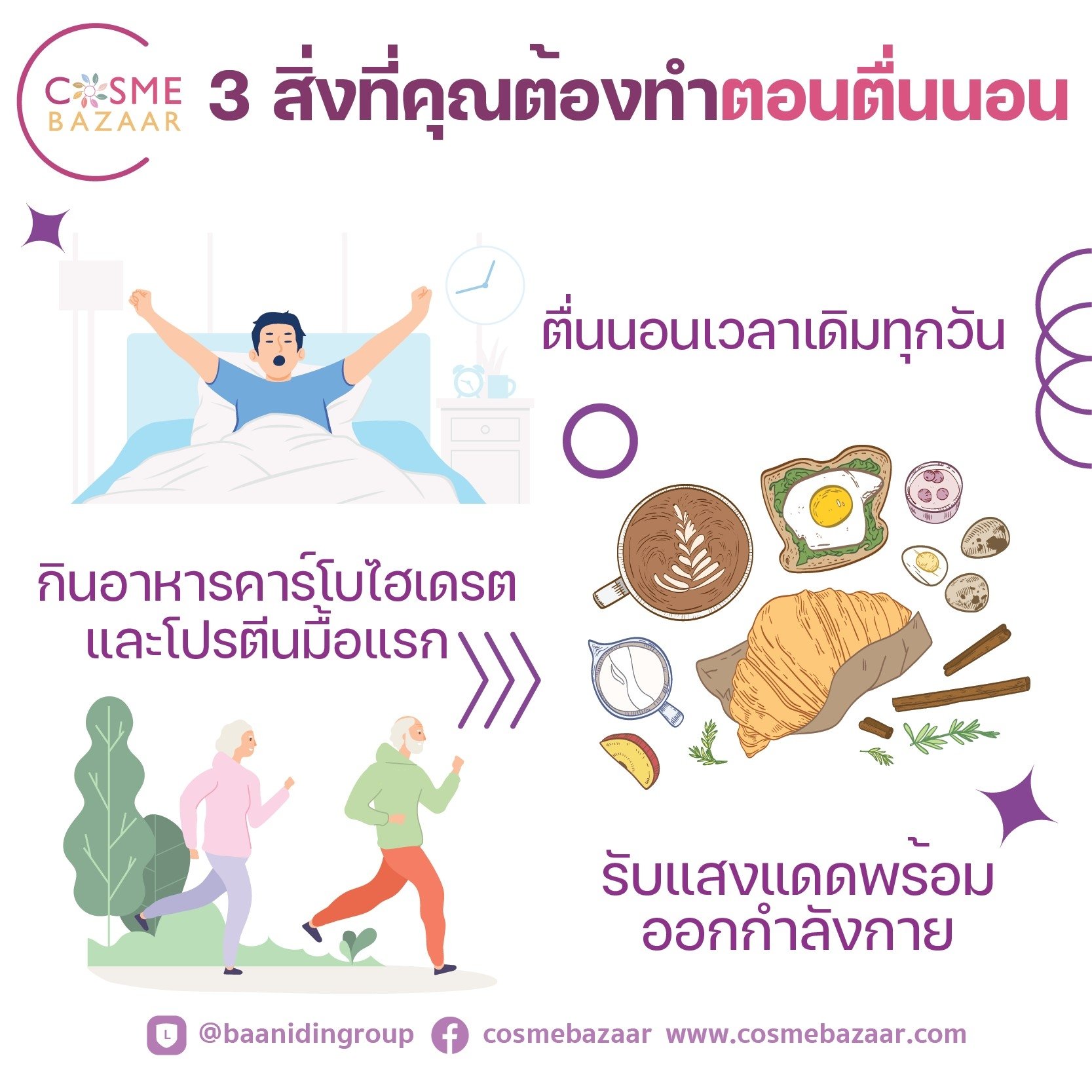 3 สิ่งที่คุณต้องทำตอนตื่นนอน 3 สิ่งที่คุณต้องทำตอนตื่นนอน