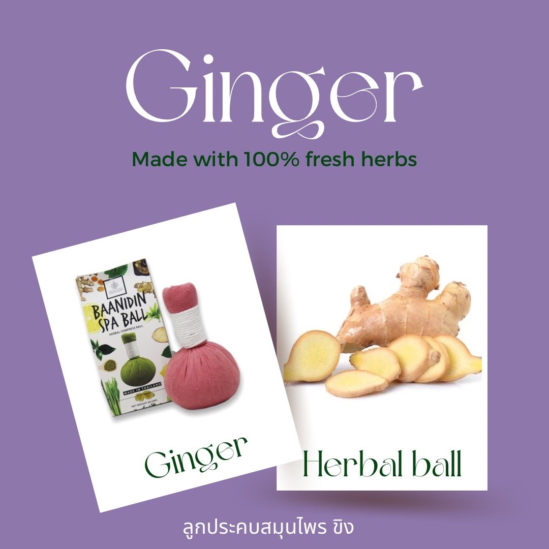 ลูกประคบสมุนไพร ขิง ลูกประคบสมุนไพร ขิง