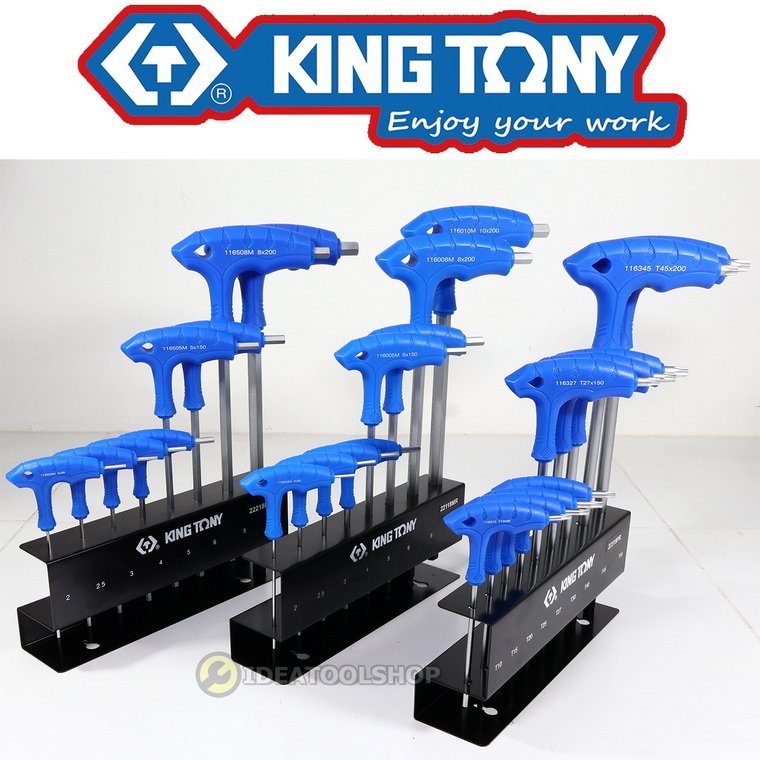 [ ของแท้!!! ] ชุดประแจหกเหลี่ยม KOCHE KINGTONY แบบมีด้าม ตัวT / ตัวL ประแจหกเหลี่ยม หัวบอล ประแจท็อค หัวท็อค หกเหลี่ยม