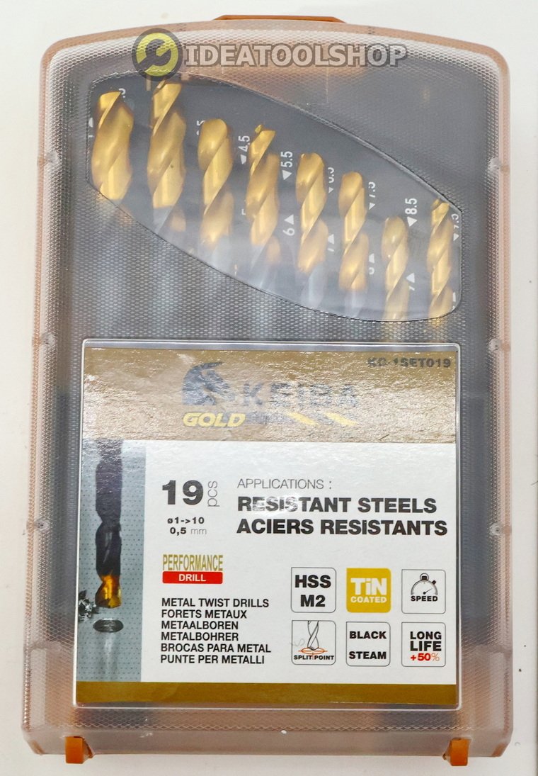 ของแท้!!! KEIBA GOLD ชุดดอกสว่านเจาะเหล็ก เจาะสแตนเลส ไฮสปีด HSS ชุดดอกสว่าน ระบบ มิล / หุน [ นิ้ว ] ดอกสว่าน แบบยกชุด