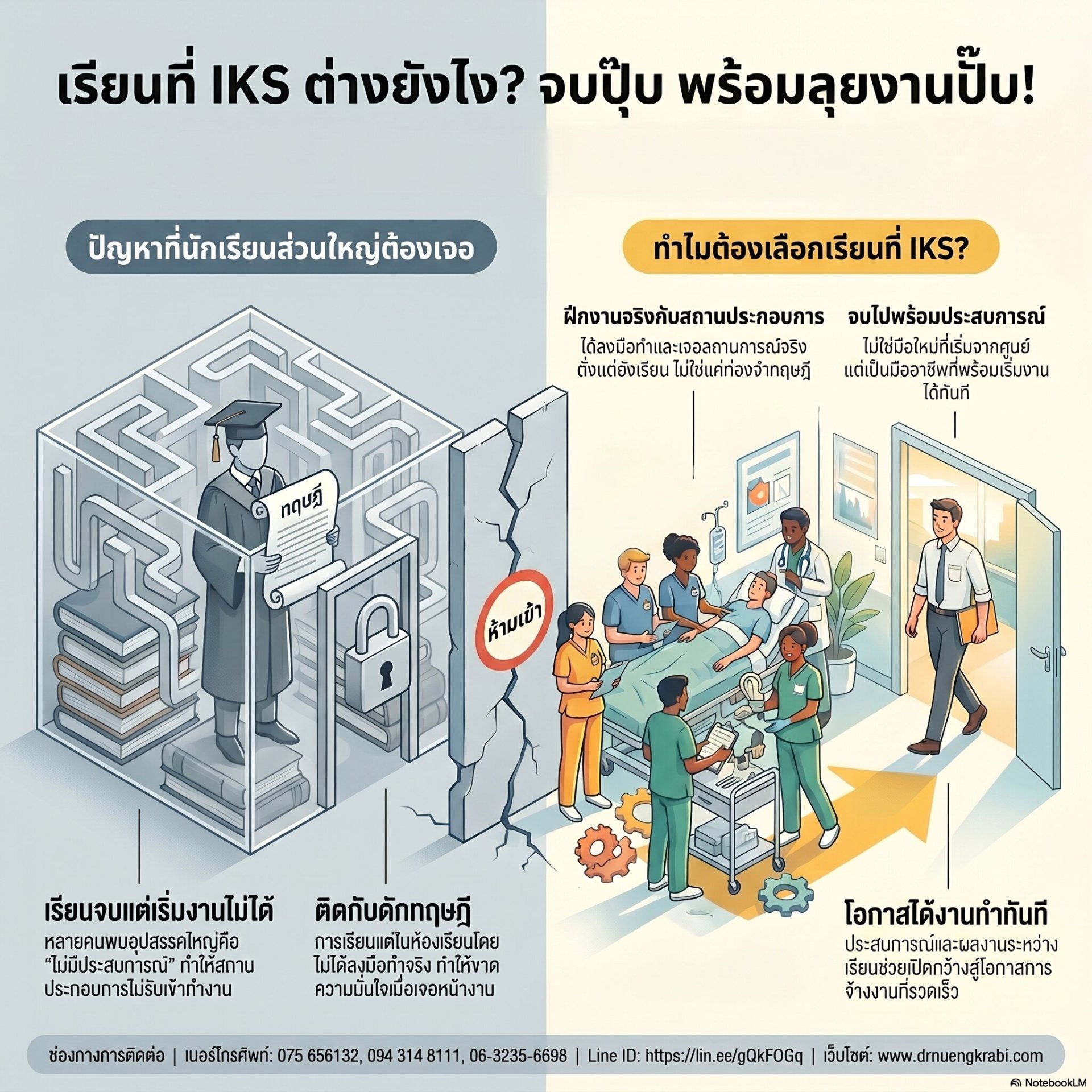 เรียนที่ IKS แตกต่างจากที่อื่นยังไง? จบแล้วพร้อมทำงาน ไม่ตกงานแน่นอน!