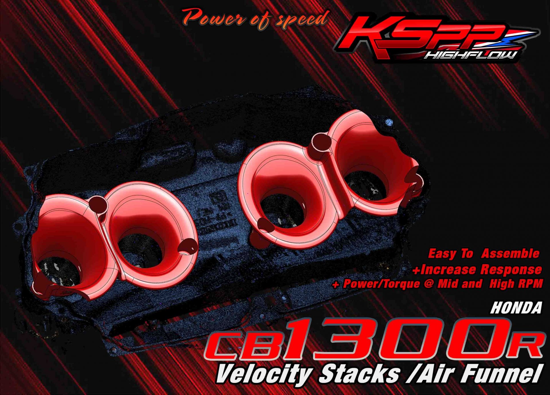 CB1300R ปากแตร /Velocity stack - ปากแตร