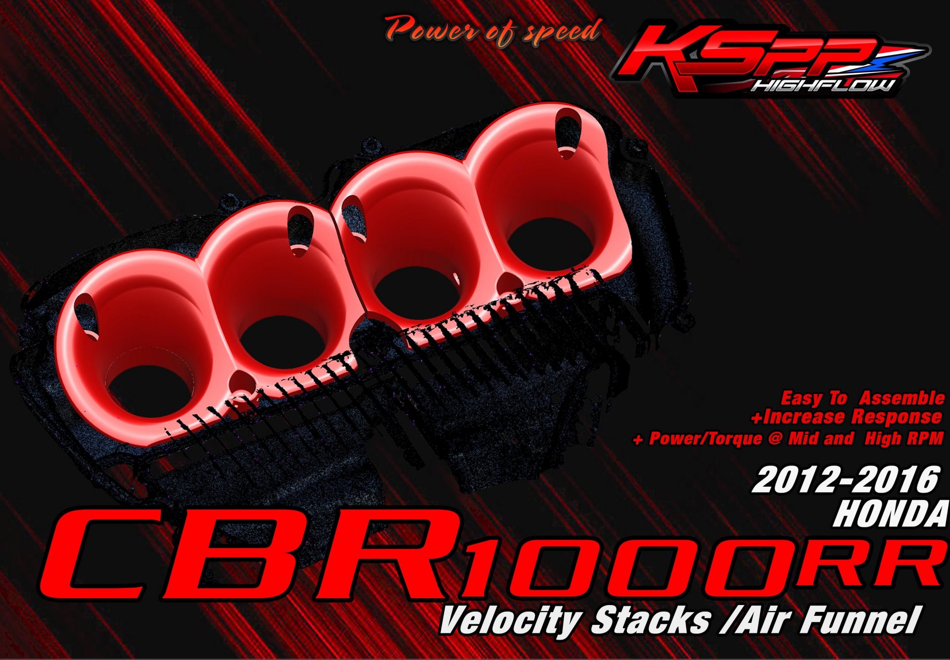 CBR1000RR [2012-2016]ปากแตร/Velocity stack -ปากแตร