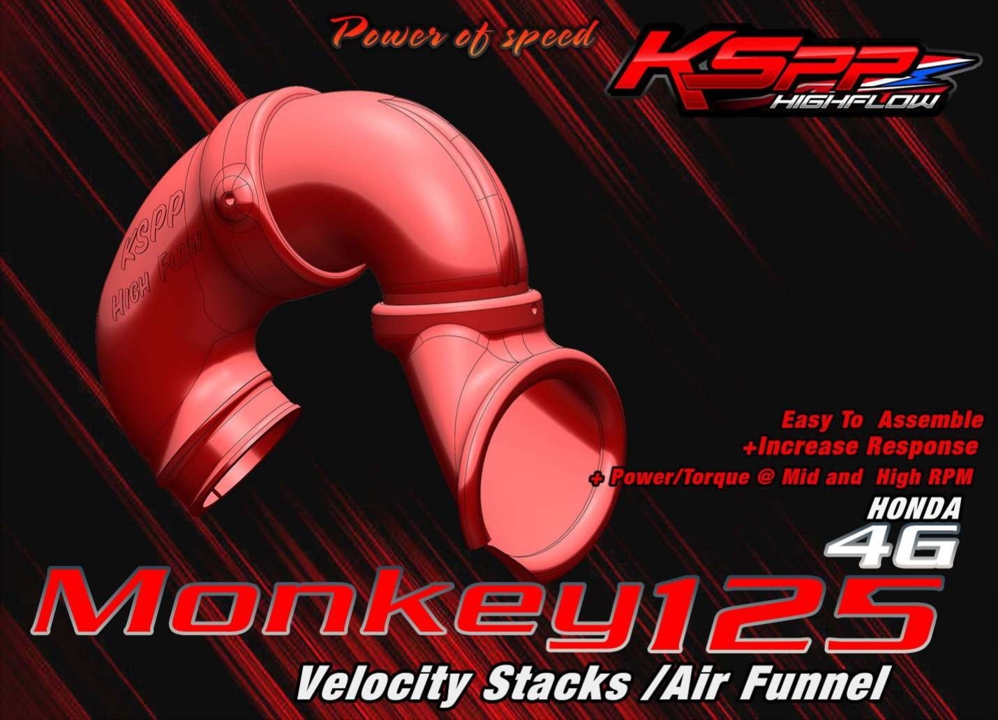 Monkey125  4G/ ค กรอง ท่อกรอง Monkey125 (ตรงรุ่น) 4G_KSPP