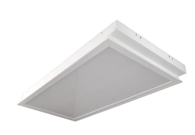T8 RECESSED ACRYLIC DIFFUSER  LUMINAIRE For LED T8 With out lamp