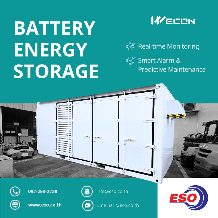 Battery Energy Storage Container with WECON IoT Solution