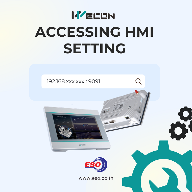 WECON ACCESSING HMI SETTING