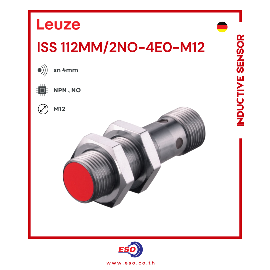 M12 Sensor ISS 112MM/2NO-4E0-M12 - Inductive sensor (M12) (NPN NO)