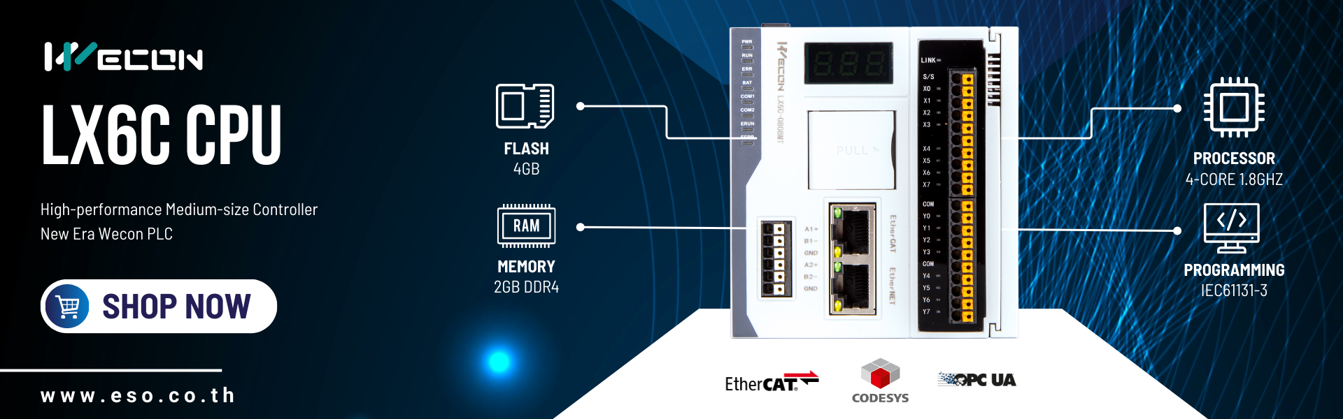 WECON PLC LX6C Banner Slide