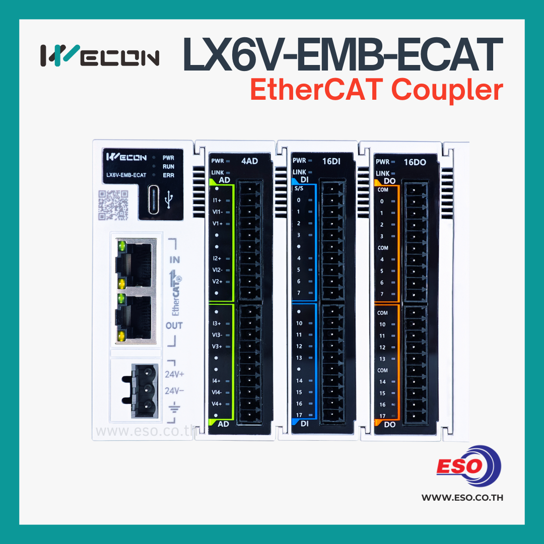 LX6V-EMB-ECAT Coupler Module / EtherCAT Max 16 Modules