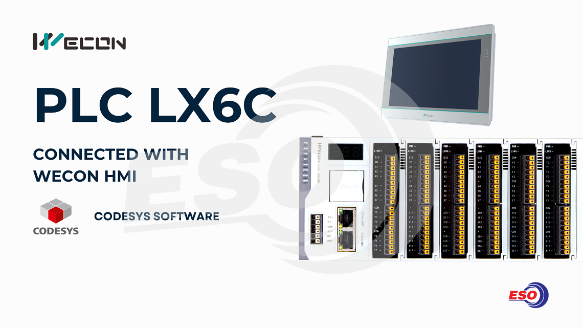 WECON LX6C CODESYS เชื่อมต่อ HMI ผ่าน PI Studio
