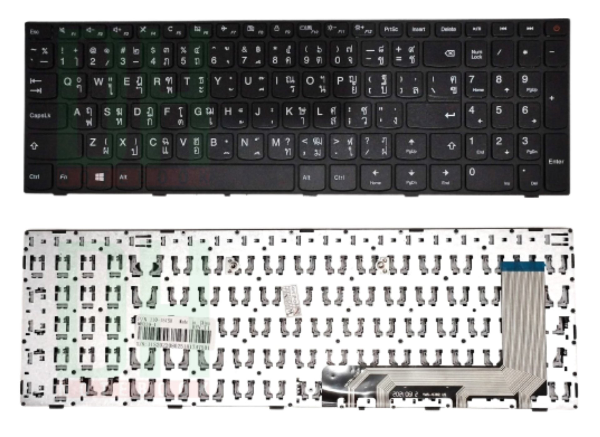 แป้นพิมพ์ คีย์บอร์ดโน๊ตบุ๊ค Lenovo 110-15ISK Laptop Keyboard