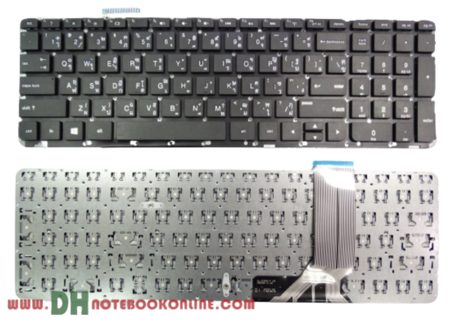 แป้นพิมพ์ คีย์บอร์ดโน๊ตบุ๊ค HP ENVY 15-J Laptop Keyboard