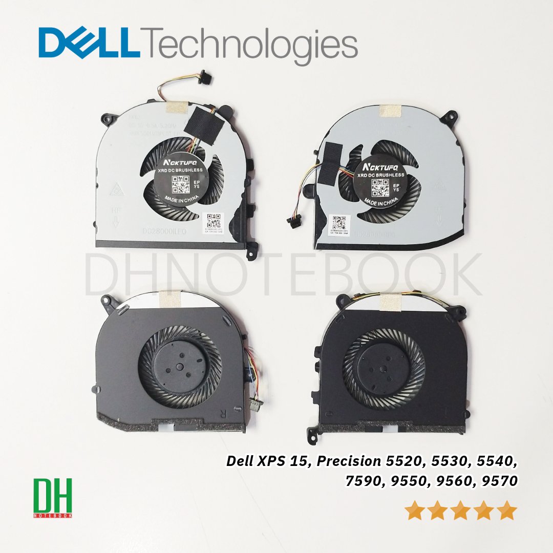 Ventola CPU Destra Per Dell Precision 5520, 5530, XPS 15 9560, 9570, 7590 &ndash; TK9J1