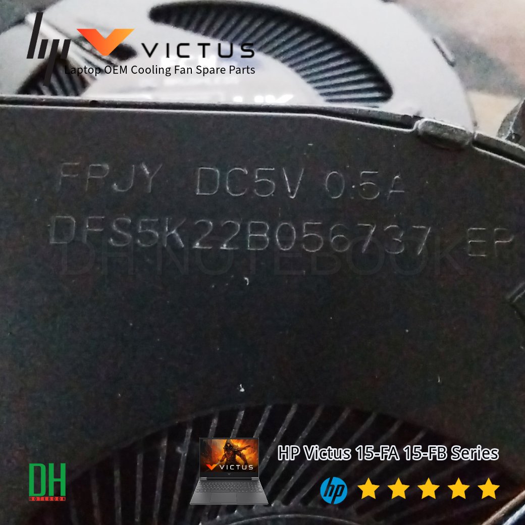 Ventola CPU Ricambio Per HP Victus 15-FA/FB &ndash; TPN-Q278/Q279 &ndash; N17903-001 &ndash; 5V 4-Pin