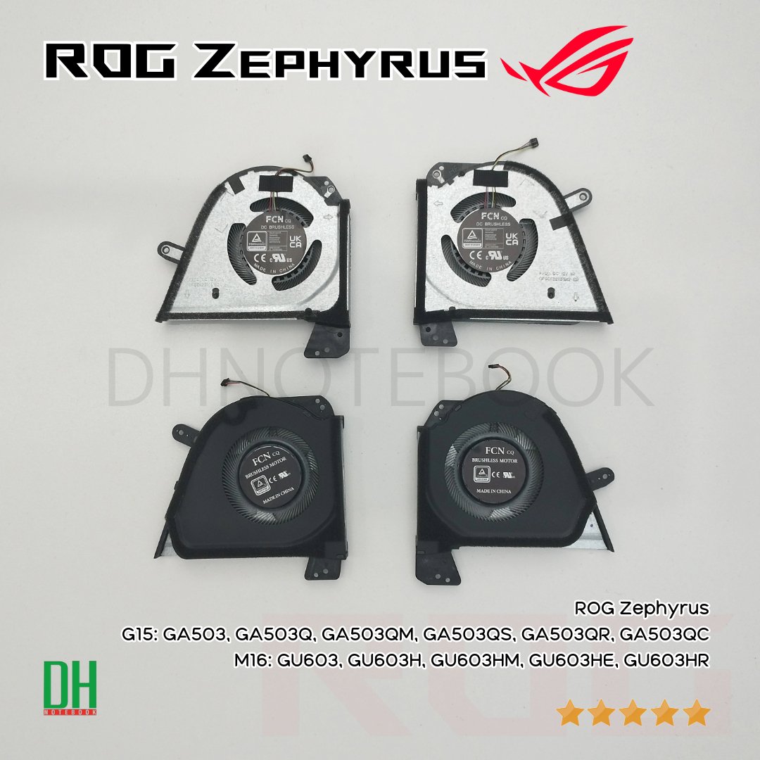 พัดลมระบายความร้อนโน๊ตบุ๊ค ASUS ROG Zephyrus G15 GA503 และ M16 GU603 ...