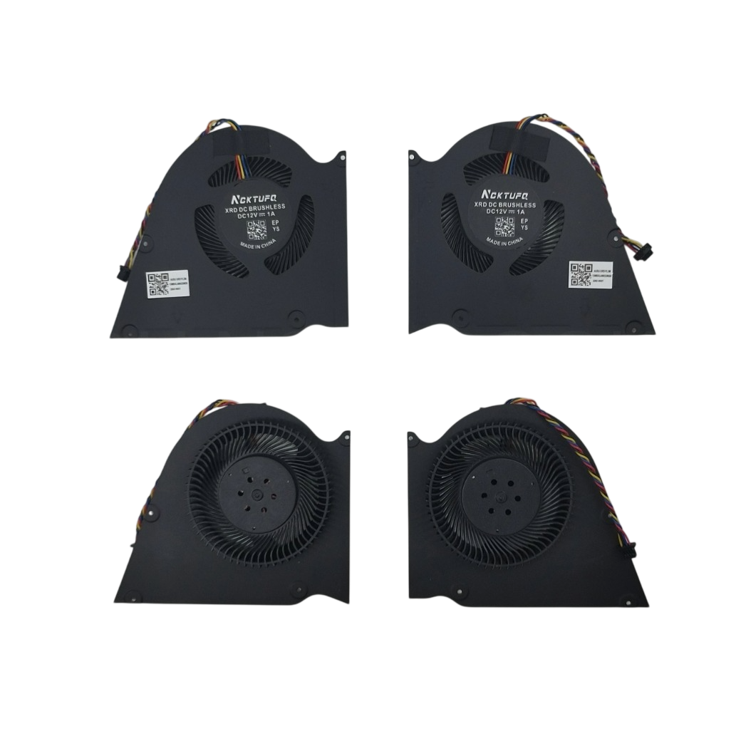 อะไหล่พัดลม OEM สำหรับ ROG Zephyrus S GX531 GX531GM GX531GS GX531GX พัดลมคู่ CPU GPU 12V 1A 4 Pin