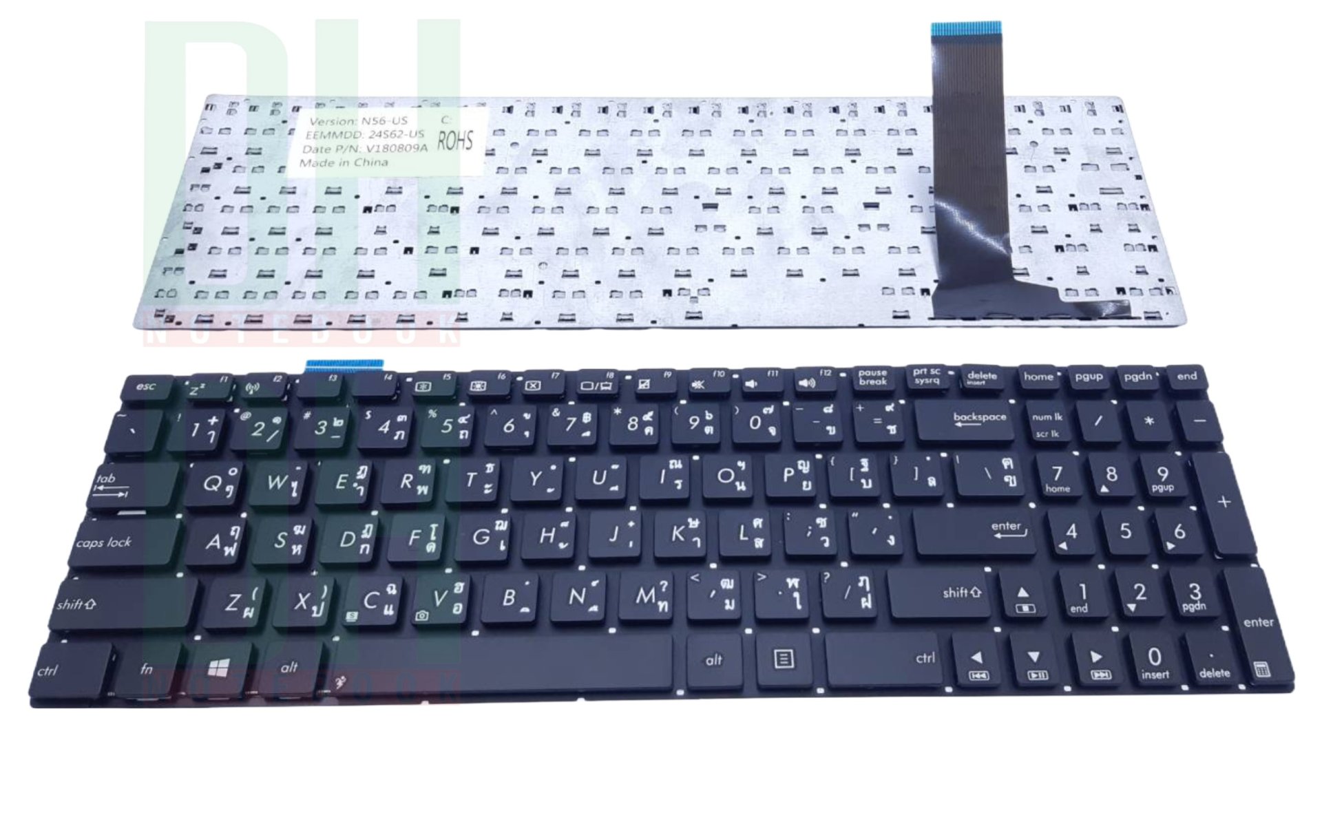 แป้นพิมพ์ คีย์บอร์ดโน๊ตบุ๊ค ASUS N550 Laptop Keyboard Serie