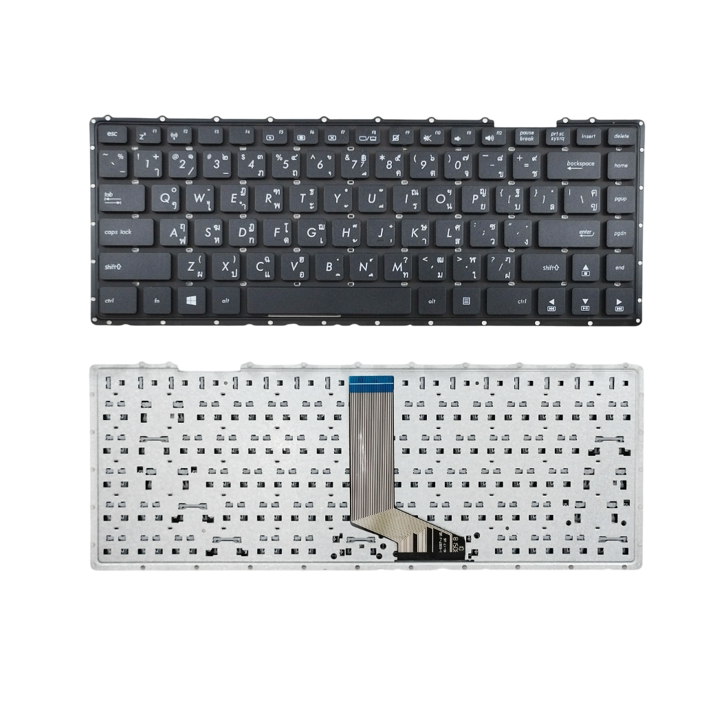 อะไหล่คีย์บอร์ดโน๊ตบุ๊ค ASUS Pro P2430, P2430UA, P2430U, P2430UJ, P452, P452A, P452L, P452LJ, P452S, PX452, PX452L, P2420 - อะไหล่ OEM คุณภาพสู