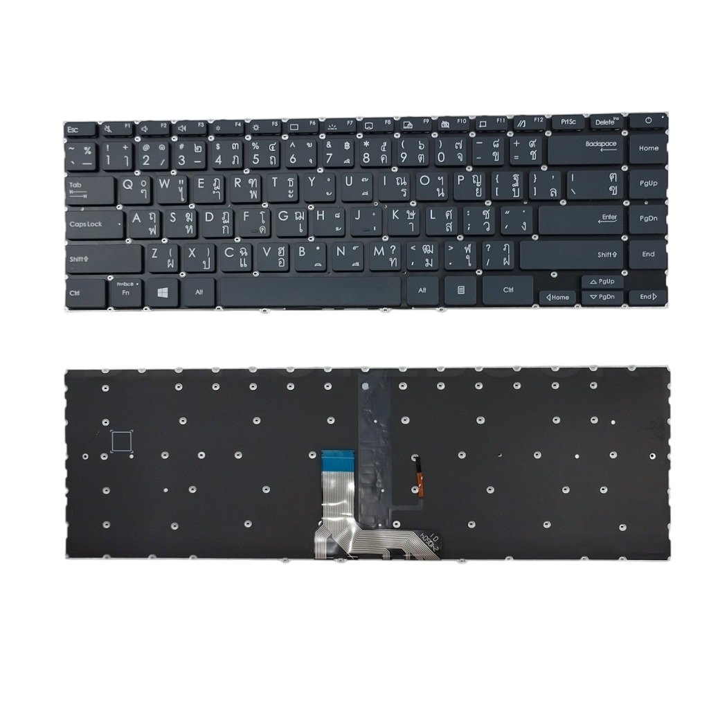 คีย์บอร์ดโน๊ตบุ๊ค ASUS ZenBook 14 UX425 UX425E UX425EA UX425JA UX425IA UM425IA แบบมีไฟ Backlit อะไหล่ OEM คุณภาพสูง สำหรับซ่อมและเปลี่ยน