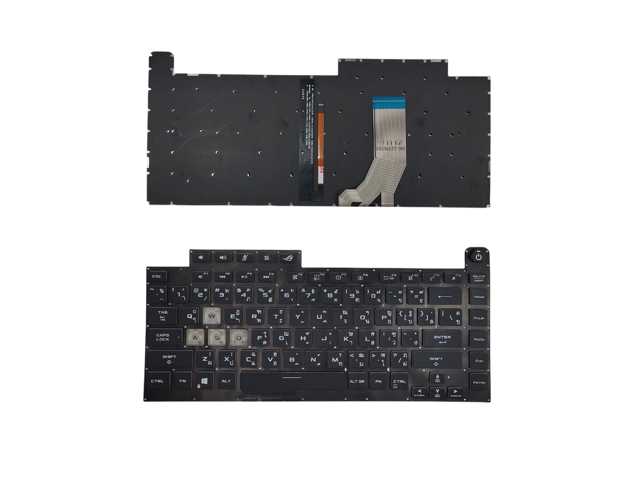 คีย์บอร์ดโน๊ตบุ๊ค ASUS ROG STRIX G531, GL531, G531GT, G531GW, G512LU อะไหล่ OEM คุณภาพสูง พร้อมไฟ Backlit/RGB สำหรับซ่อมและทดแทน