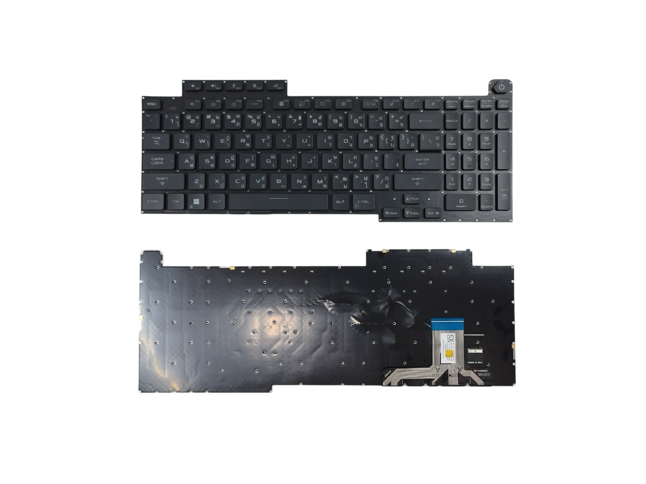 คีย์บอร์ด สำหรับ ROG Strix SCAR 17 G733 G733Z G733P G733PZ G733C G733CW G733CX RGB Backlit Keyboard TH/US