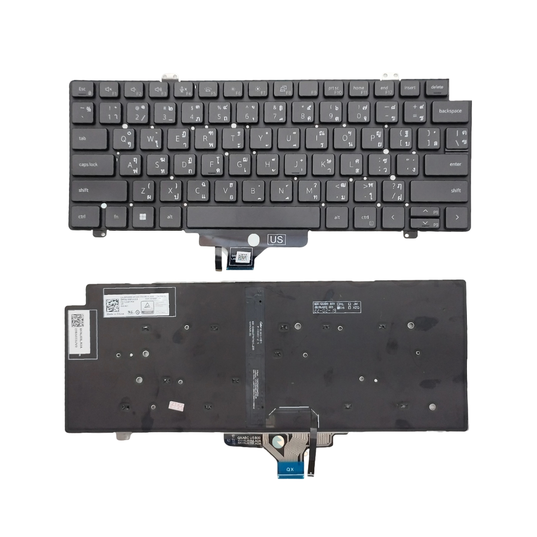 อะไหล่แป้นพิมพ์ Keyboard โน๊ตบุ๊ค Latitude 5420, 5421, 5430, 5431, 5440, 7420, 7430, 7520, 7530 และ Precision 3470, 3480