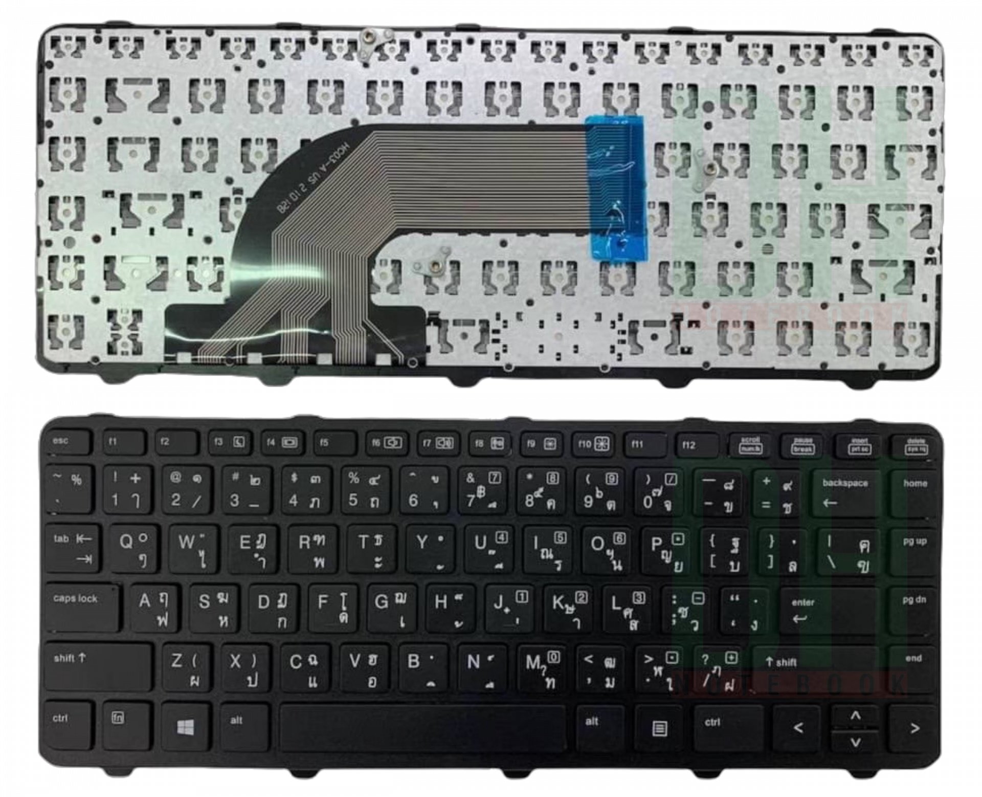 แป้นพิมพ์ คีย์บอร์ดโน๊ตบุ๊ค HP 440 G1, 430 G2, 440 G1, 440 G2, 445 G2, 640 G1, 645 G1 Laptop Keyboard มีเฟรม