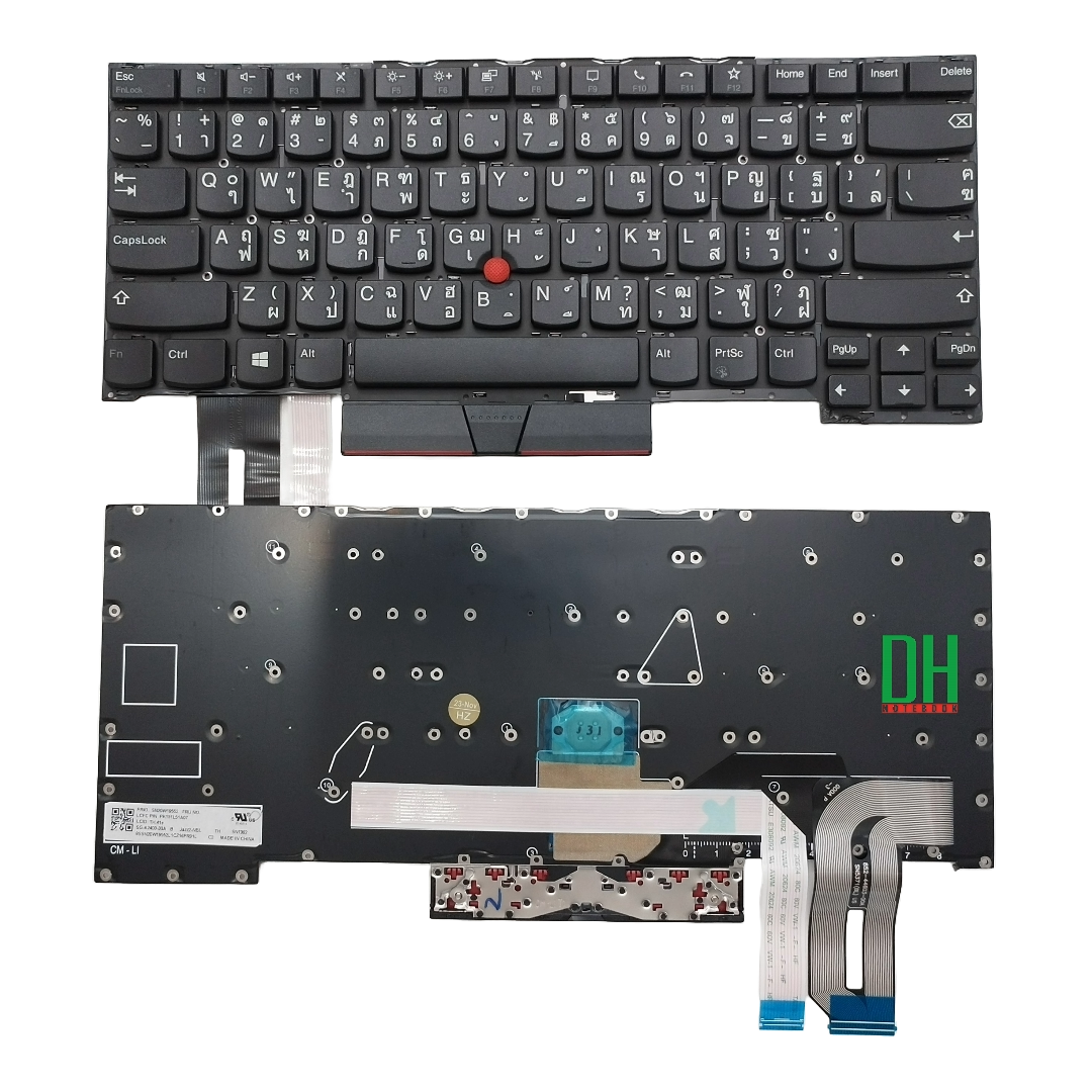 แป้นพิมพ์ คีย์บอร์ดโน๊ตบุ๊ค LENOVO Thinkpad T14s P14s Laptop Keyboard มีไฟ THA/ENG