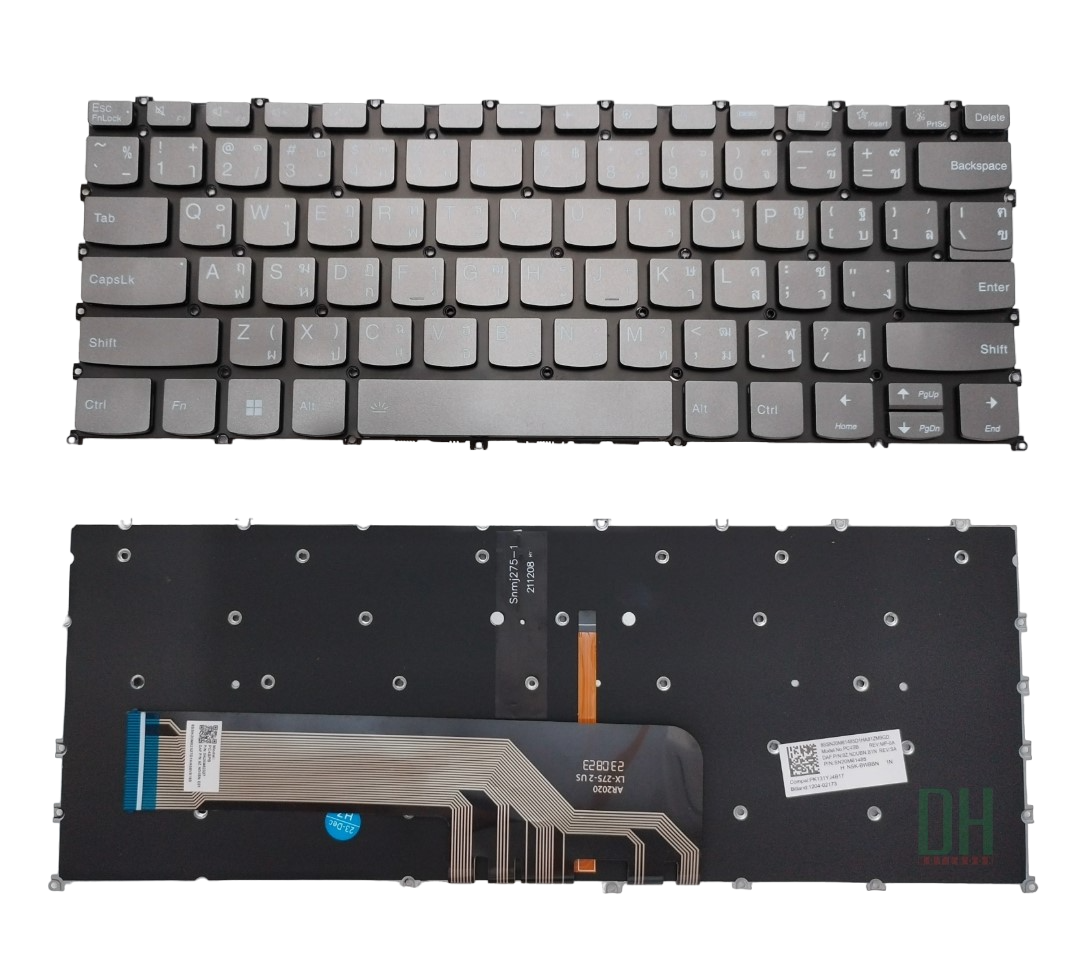 แป้นพิมพ์ คีย์บอร์ดโน๊ตบุ๊ค Laptop Keyboard IdeaPad Flex 5-14IIL05, 5-14ALC05, 3-14ALC6, 7-14ARE05, 7 Pro-14ITL5 มีไฟ ไทย/eng