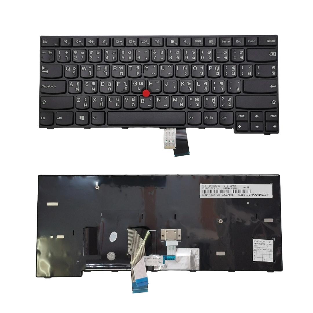 E465 แป้นพิมพ์ Lenovo Thinkpad E450 E455 E460 E465 รุ่นมาตรฐาน TH/US ...