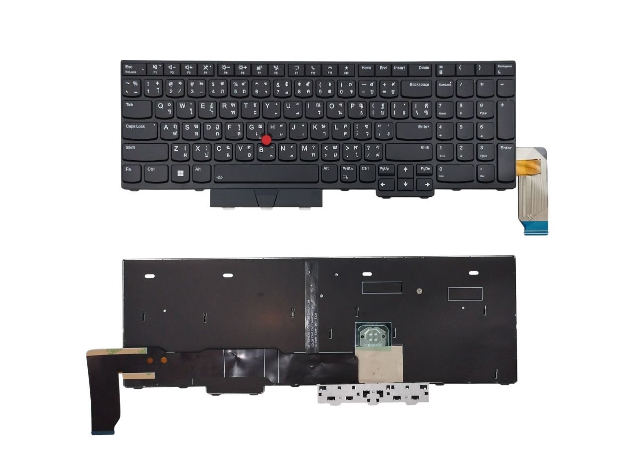 Lenovo ThinkPad L15 & P15v Gen1‑3 Keyboard TH/US Backlit TrackPoint