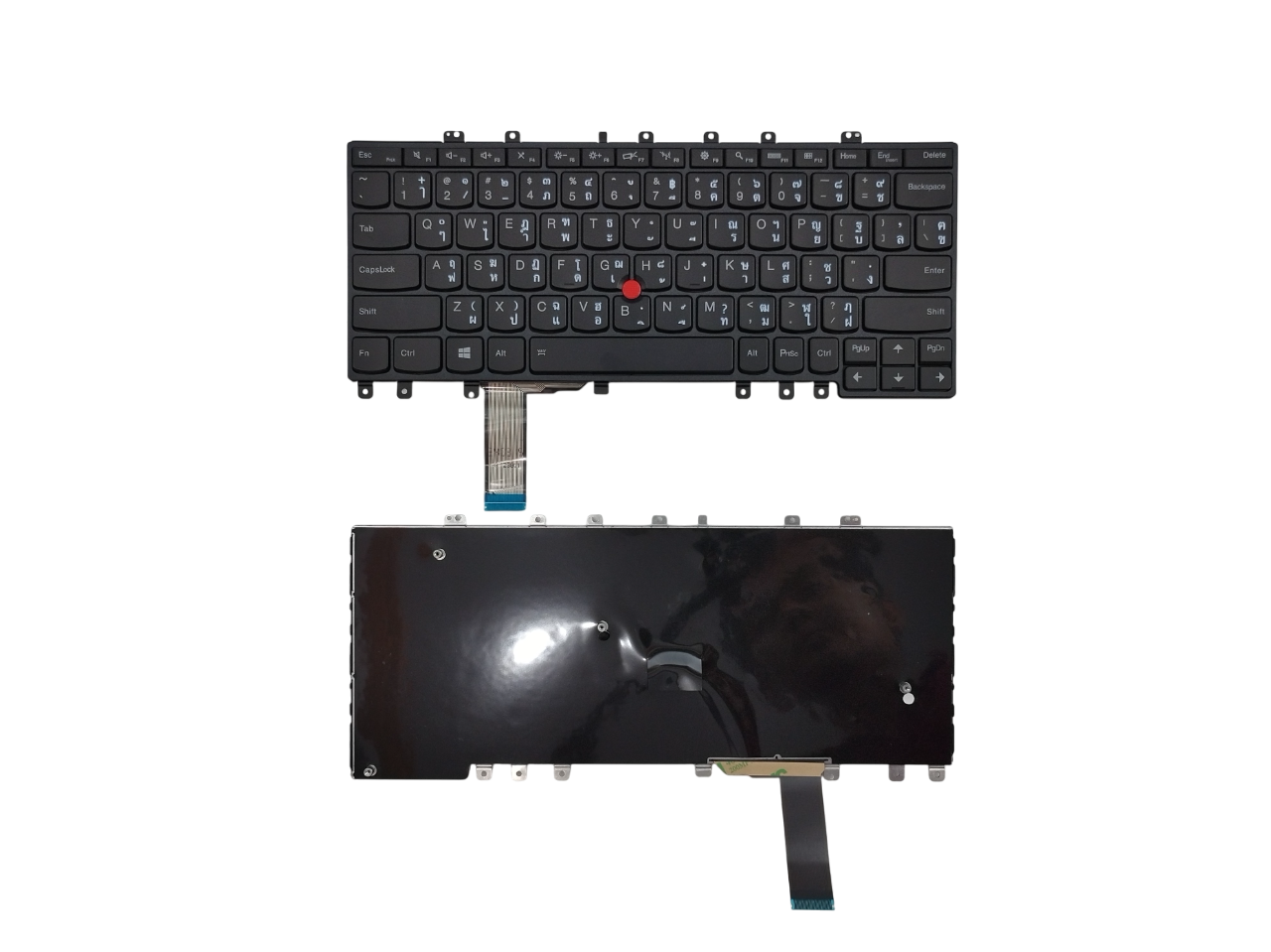 คีย์บอร์ด Lenovo ThinkPad Yoga S1 S240 Yoga 12 MT 20C0 20CD อะไหล่ OEM คุณภาพสูง พร้อม TrackPoint ไม่มีไฟ Backlit ใช้ได้หลายรุ่น