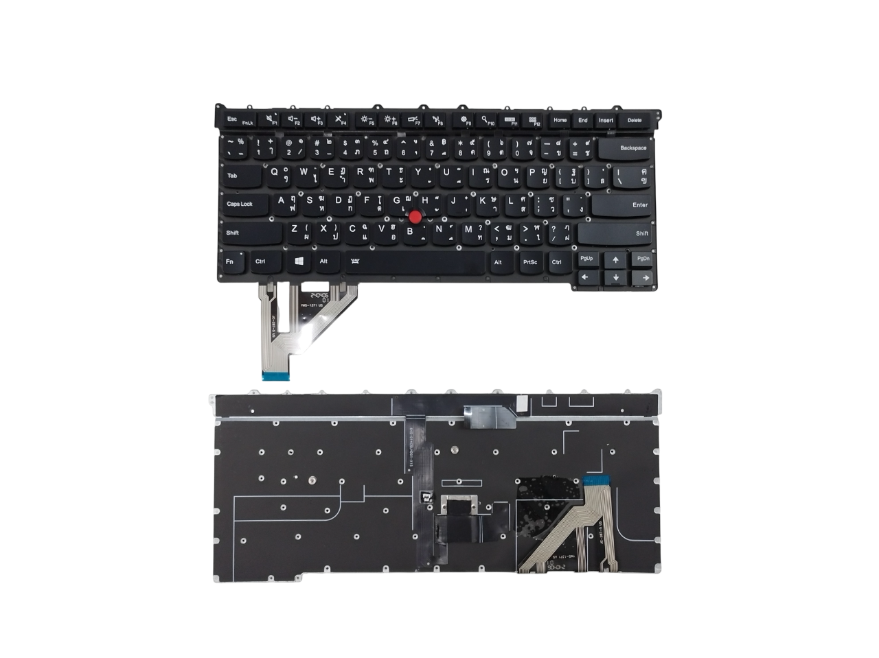 คีย์บอร์ด สำหรับ Thinkpad X1 Carbon 3rd Gen Type 20BS 20BT Gen 2015 มีไฟ Backlit ภาษาไทย อังกฤษ อะไหล่เปลี่ยน KBLE126
