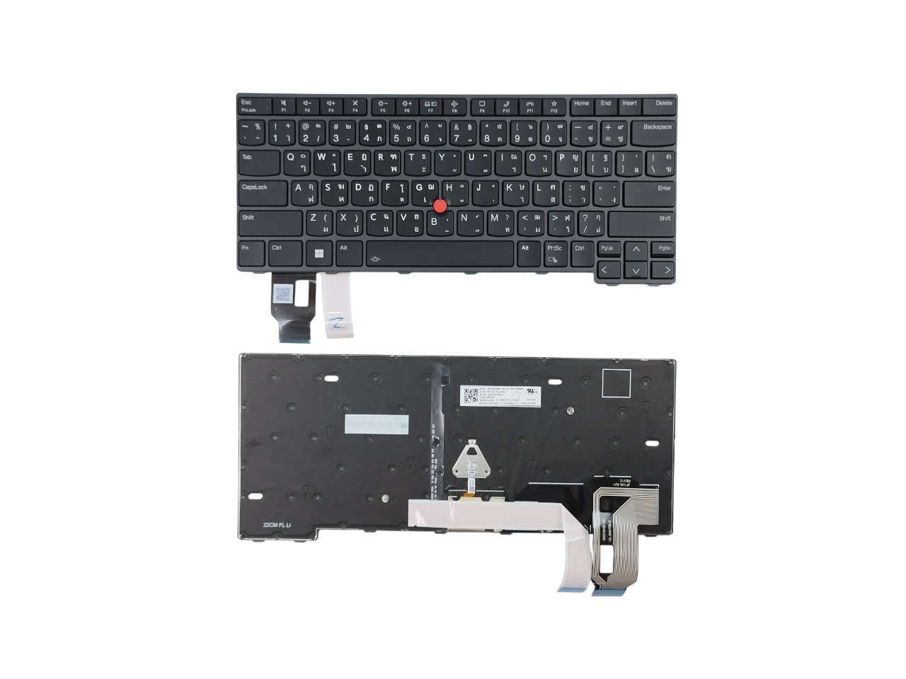 คีย์บอร์ด สำหรับ ThinkPad T14 Gen 3 Gen 4 L14 Gen 3 Gen 4 P14s Gen 4 มีไฟ มีเฟรม TP00133B Keyboard TH/US KBLE127