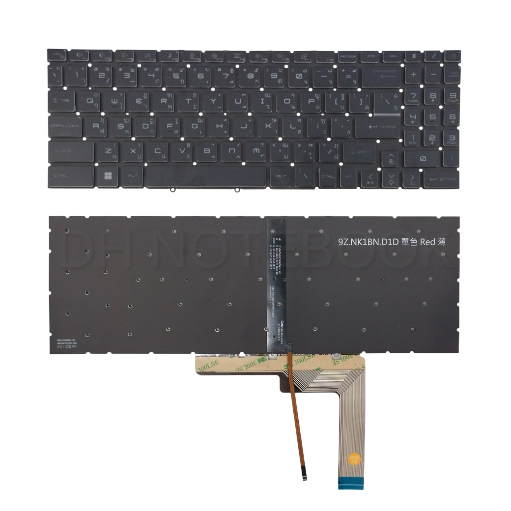 คีย์บอร์ด MSI Katana GF66 GF76 Pulse GL66 GL76 Bravo15 MS-1581 MS-1582 MS-1583 MS-17L1 MS-17L2 MS-17H3 อะไหล่ OEM คุณภาพสูง