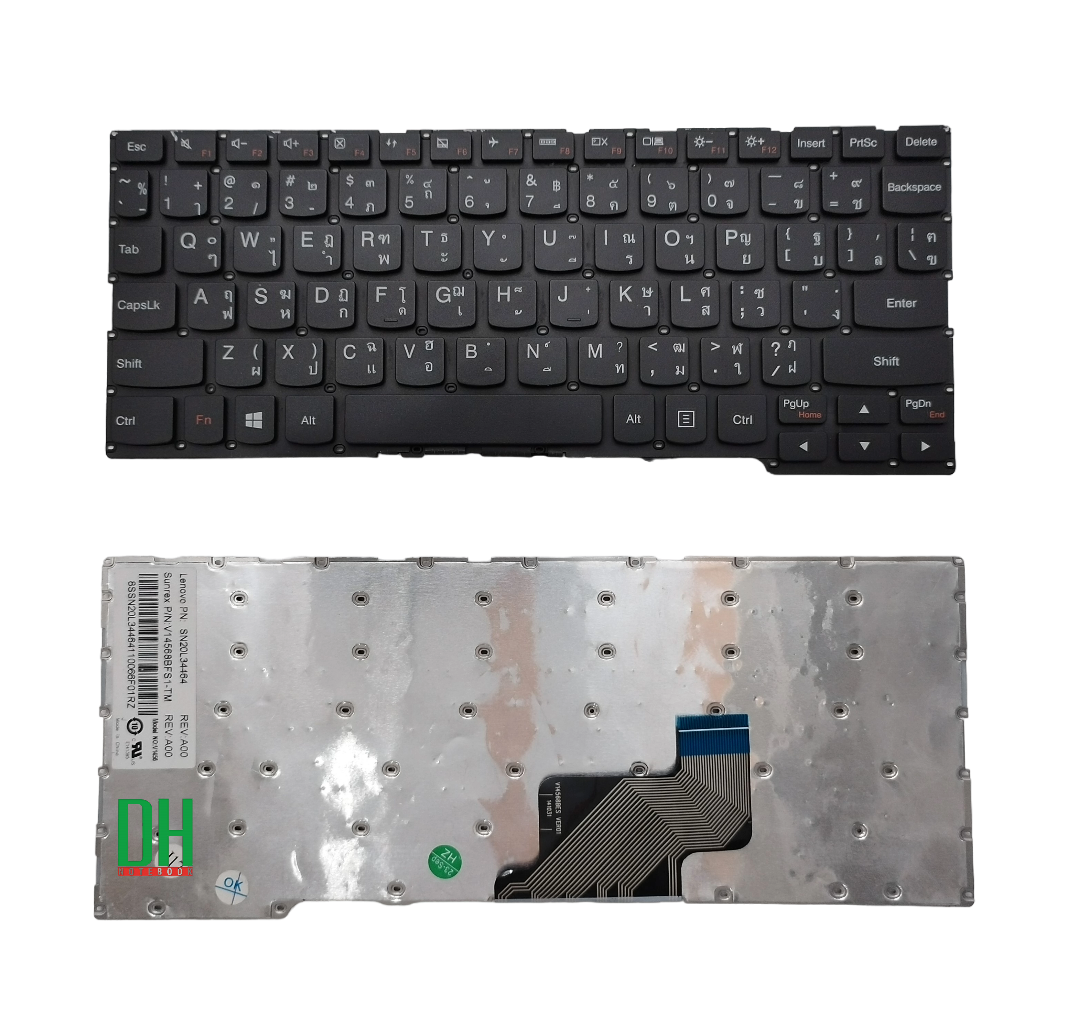 แป้นพิมพ์ คีย์บอร์ดโน๊ตบุ๊ค Lenovo Yoga 700-11ISK 300-11IBR 300-11IBY 80QE Flex 3-1120 Laptop Keyboard