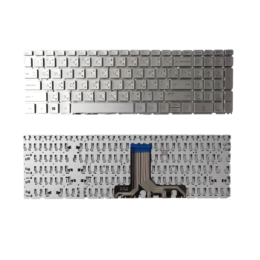 คีย์บอร์ด HP Pavilion 15-EH, 15M-EH, 15Z-EH, 15-EG, 15T-EG อะไหล่ OEM คุณภาพสูง แป้นพิมพ์ TH/US รับประกัน 6 เดือน