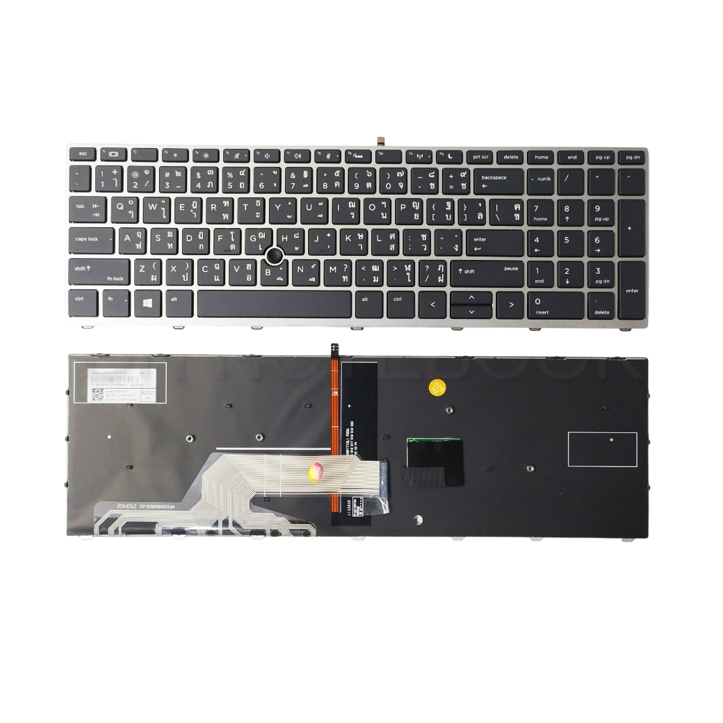 คีย์บอร์ด HP ProBook 650 G4 อะไหล่ OEM คุณภาพสูง | ใช้ได้กับ ProBook 655 G4, 650 G5, 655 G5 | P/N L09593-001 | มีไฟ Backlight | รับประกัน 6 เดือน