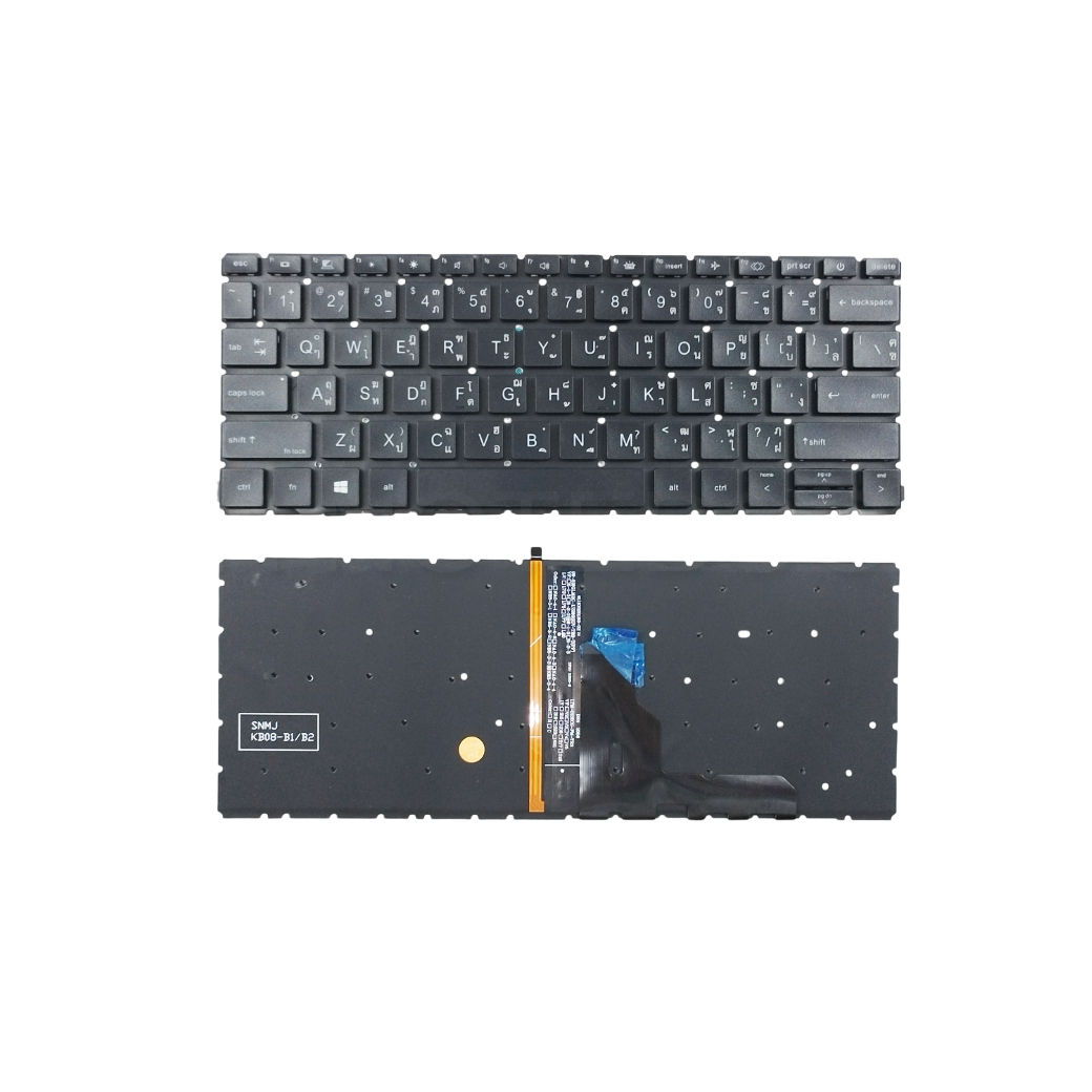 อะไหล่คีย์บอร์ดโน๊ตบุ๊ค HP ProBook 430 G8, 435 G8, HP ProBook x360 435 G7, x360 435 G8 อะไหล่ OEM คุณภาพสูง Layout TH/US พร้อมไฟ Backlight (ถ้ามี) สำหรับเปลี่ยน ซ่อมแซม
