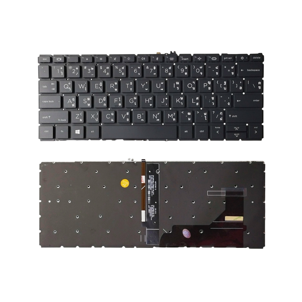 คีย์บอร์ดโน๊ตบุ๊ค HP EliteBook 830 G7, 830 G8, 735 G7/G8, 835 G7/G8 | อะไหล่ OEM คุณภาพสูง TH/US มีไฟ Backlit | DH NOTEBOOK