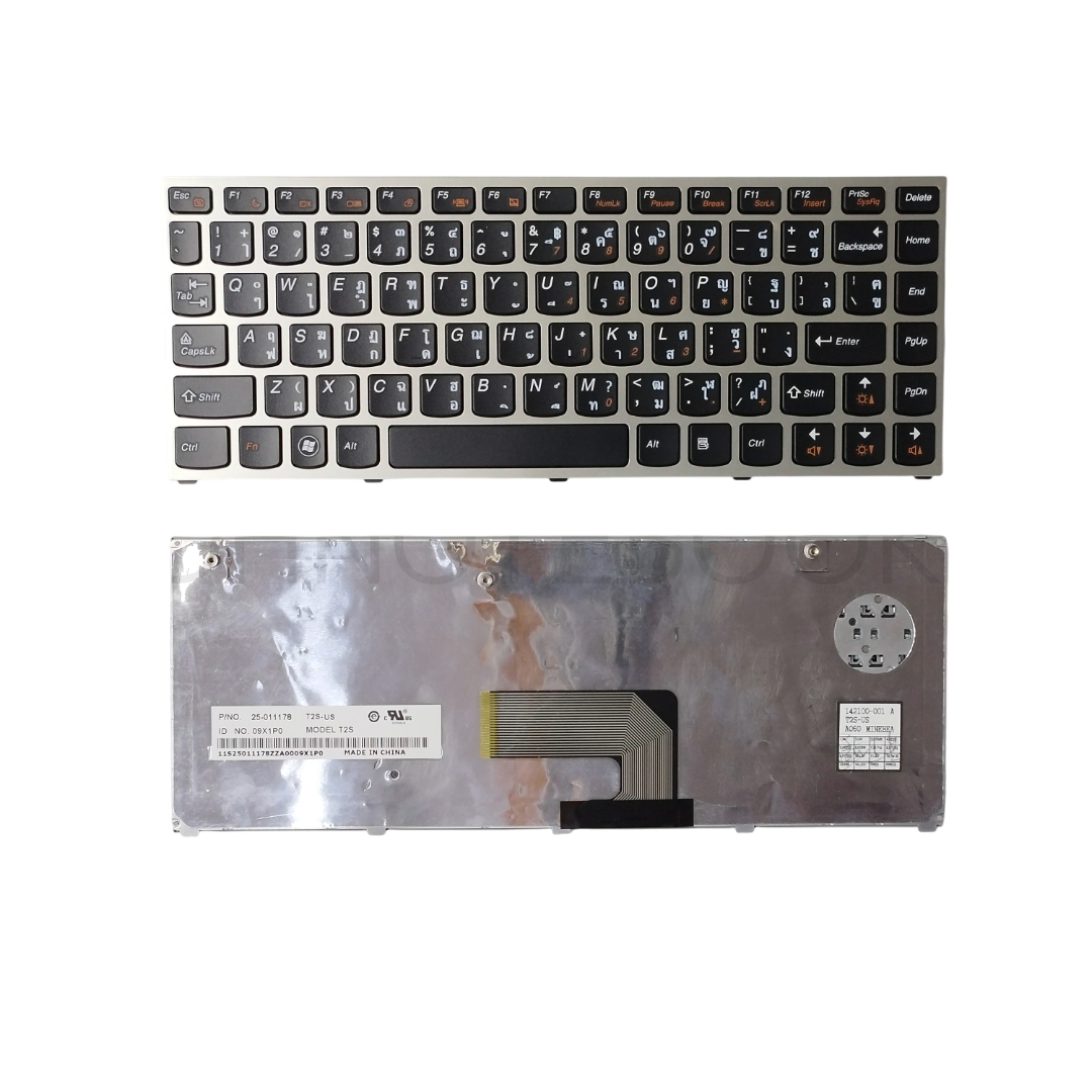 คีย์บอร์ด Lenovo IdeaPad U460 U460A U460s TH/US คีย์บอร์ดโน๊ตบุ๊ค อะไหล่ OEM เปลี่ยนคีย์บอร์ด Lenovo U460 Series ราคาถูก