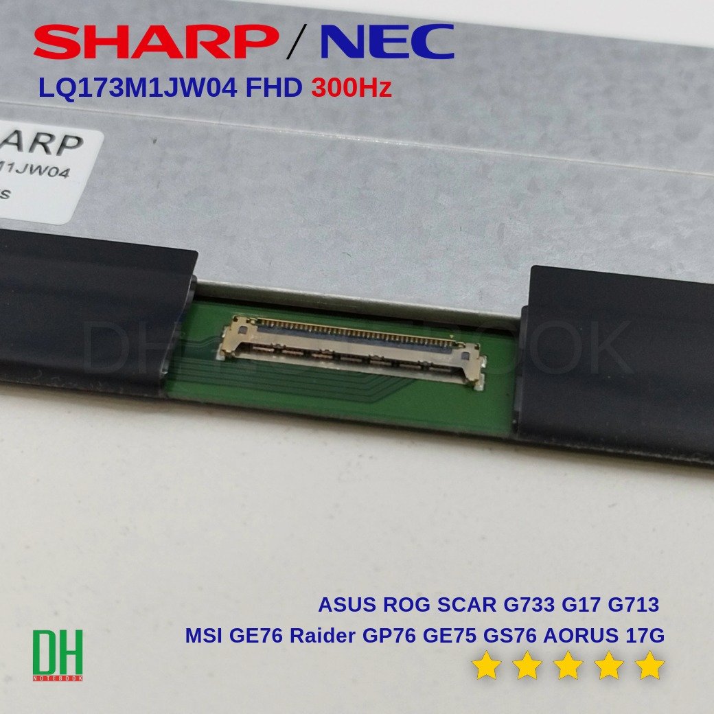หน้าจอโน๊ตบุ๊ค Sharp LQ173M1JW04 ขนาด 17.3 นิ้ว FHD 1920x1080 IPS 