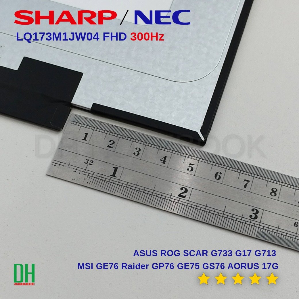 หน้าจอโน๊ตบุ๊ค Sharp LQ173M1JW04 ขนาด 17.3 นิ้ว FHD 1920x1080 IPS 
