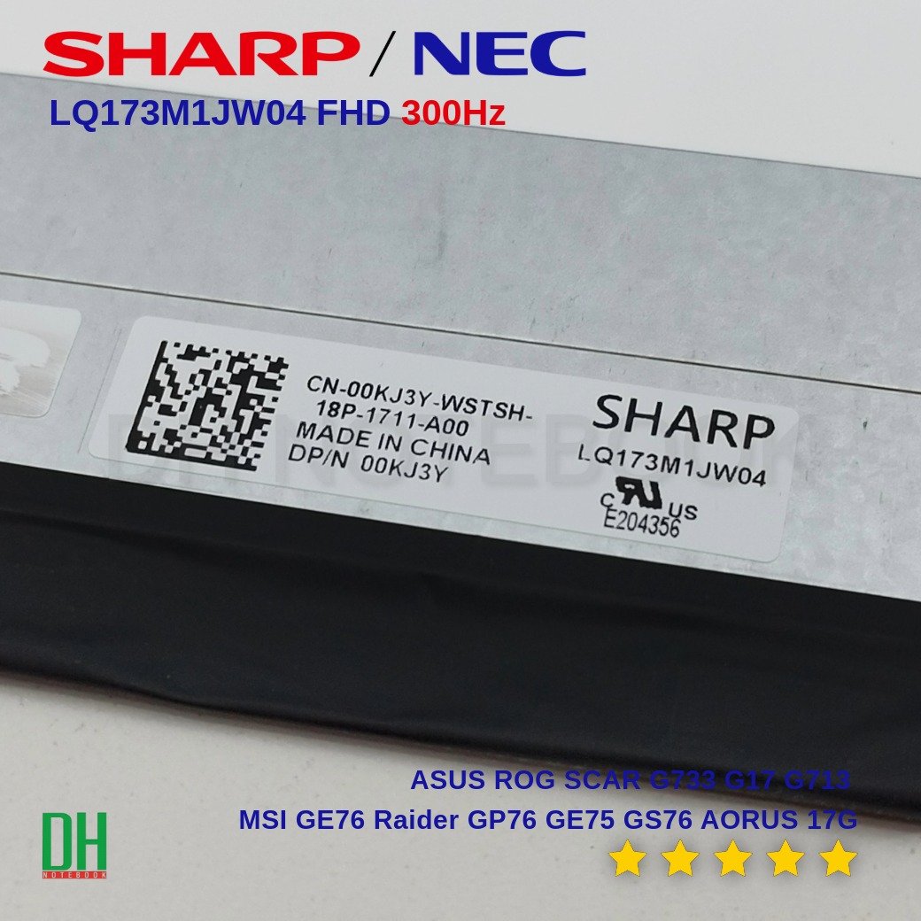 หน้าจอโน๊ตบุ๊ค Sharp LQ173M1JW04 ขนาด 17.3 นิ้ว FHD 1920x1080 IPS 