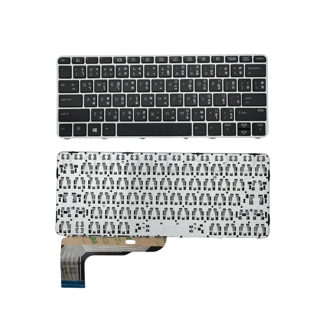 คีย์บอร์ดโน๊ตบุ๊ค HP EliteBook 820 G3, 820 G4, 725 G3, 725 G4, 828 G4 อะไหล่ซ่อมเปลี่ยนคุณภาพสูง รับประกัน 6 เดือน