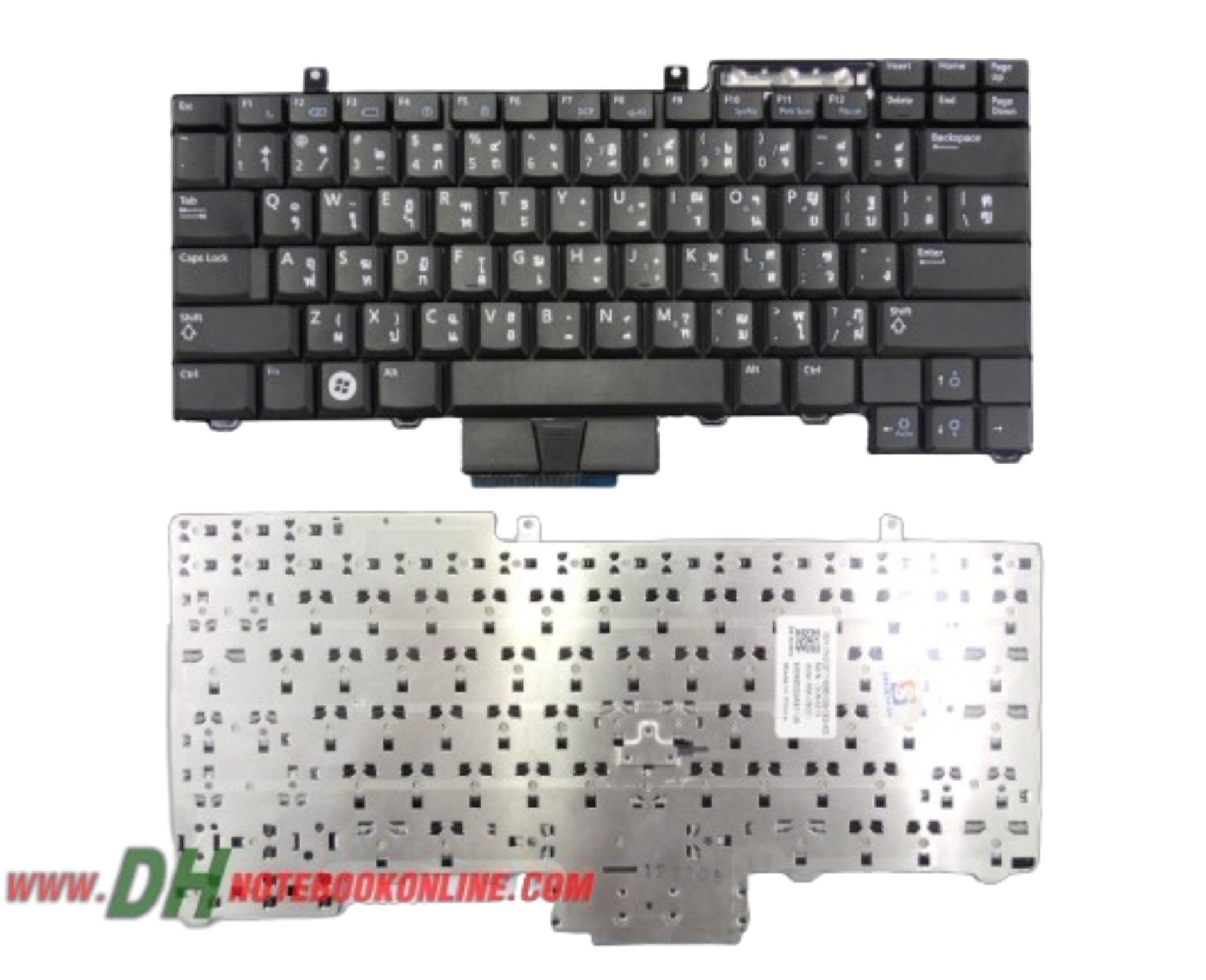 แป้นพิมพ์ คีย์บอร์ดโน๊ตบุ๊ค DELL Latitude E5400 E5410 E5500 E5510 E6400 E6410 E6500 E6510 Laptop Keyboard